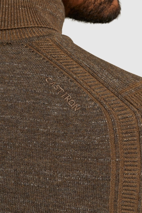 Cast Iron turtleneck cotton heather plated